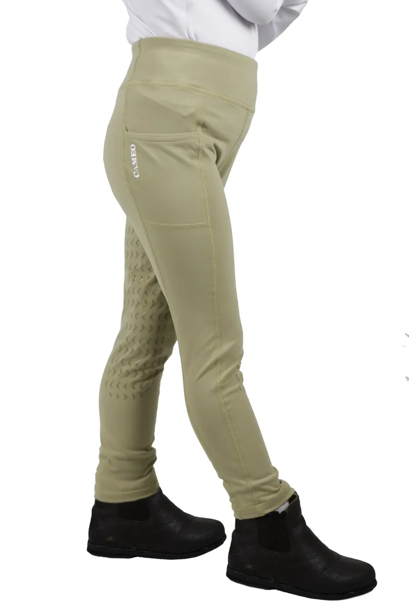 Cameo Core Collection Junior Riding Tights Beige -1